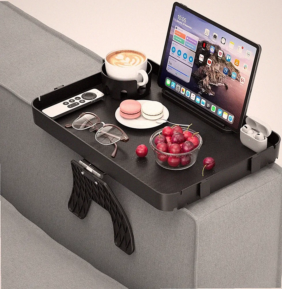 Couch Armrest Table Couch Arm Tray Cup Holder Plastic Armchair Caddy Recliner Ar