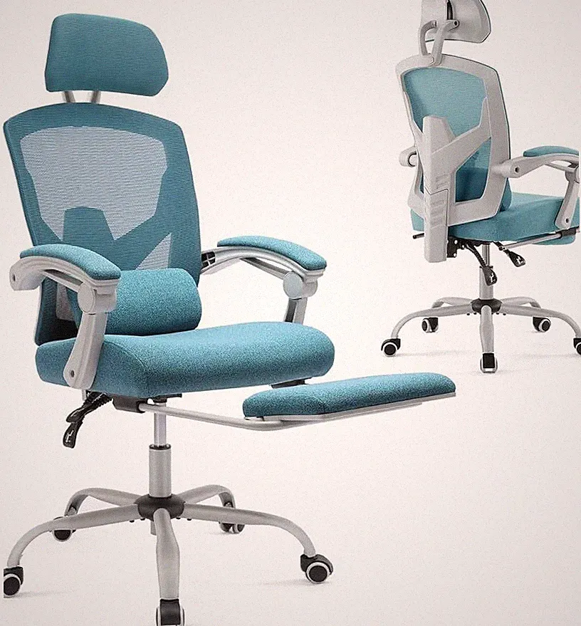 Ergonomic Reclining Chair Office High Back Footrest Adjustable Computer Chair