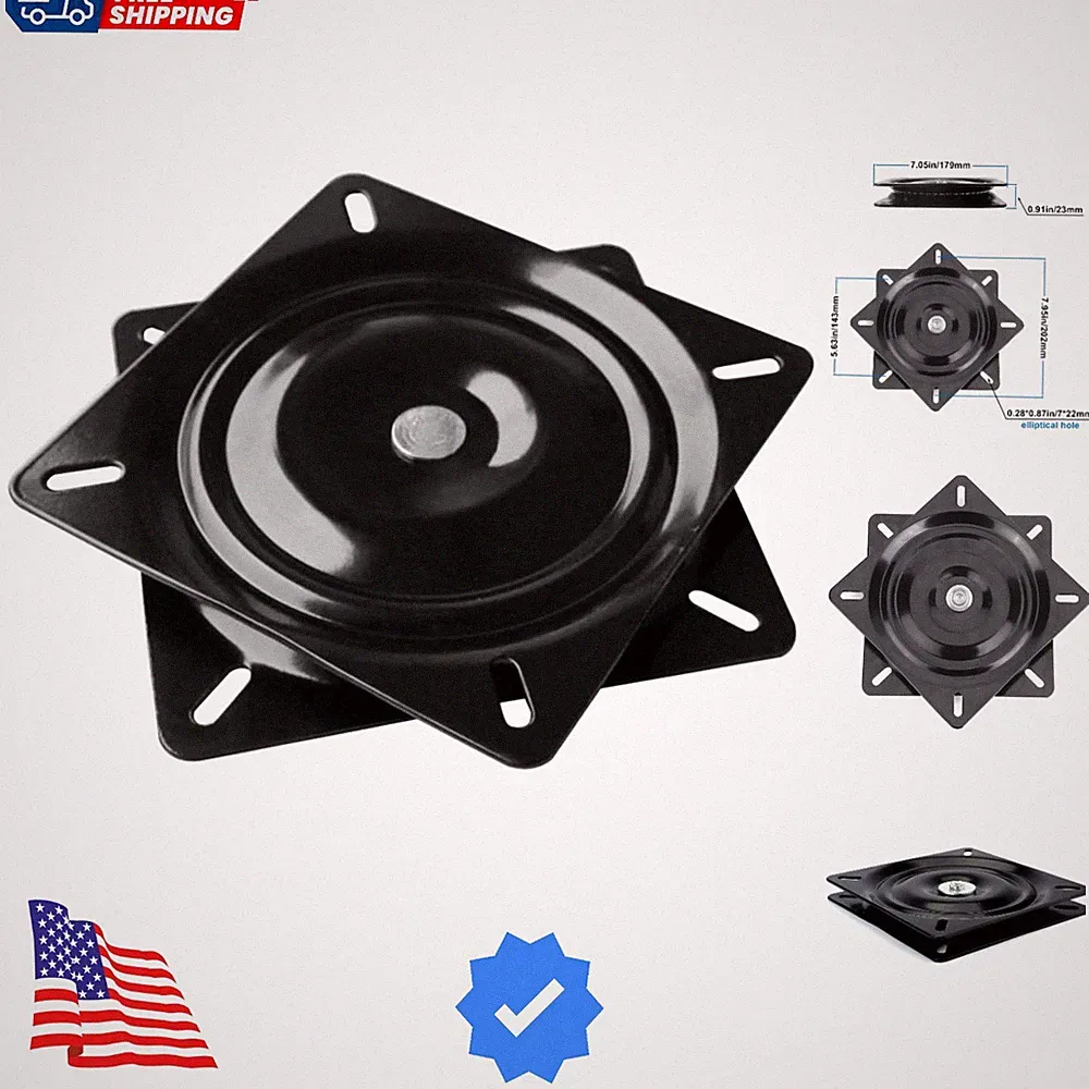 Heavy Duty Bar Stool Swivel Replacement for Recliner Chair & Bar Stool Square...
