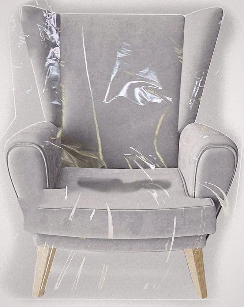 Heavy-Duty Plastic Recliner Cover – Clear Vinyl Waterproof Protector for Armchai