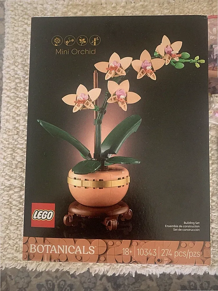 LEGO Mini Orchid 10343 Botanicals Complete Set 274 Pieces for Adults