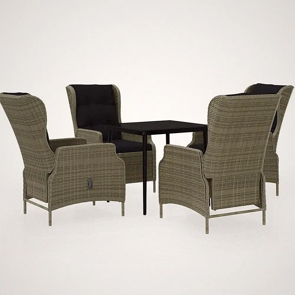 Patio Dining Set Outdoor Dining Set Table and Chair Set for Garden vidaXL