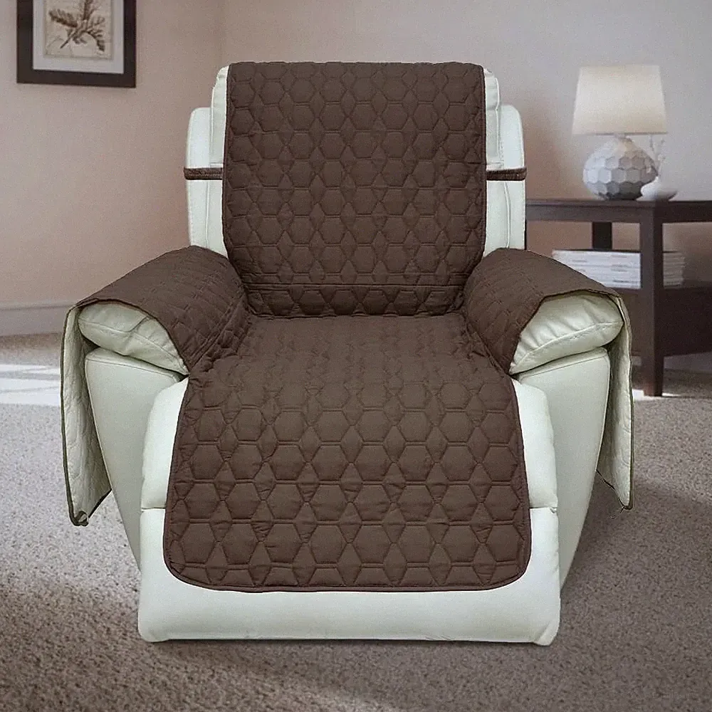 RBSC Home XL Recliner Cover - 100% Waterproof, 30" Wide, Brown